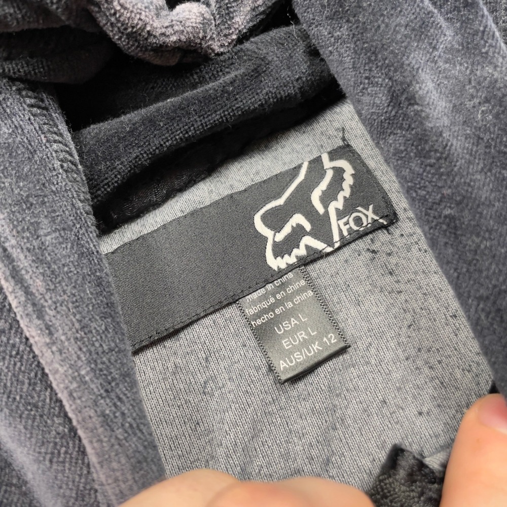 Fox Racing Velour Jogger Sweatpants and hoodie set Charcoal Gray Size L - Picture 7 of 8